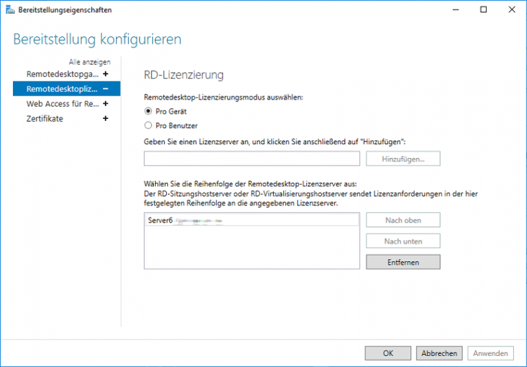Konfiguration eines Remote Desktop Services Lizenzservers unter Windows Server 2016 - Jans Blog